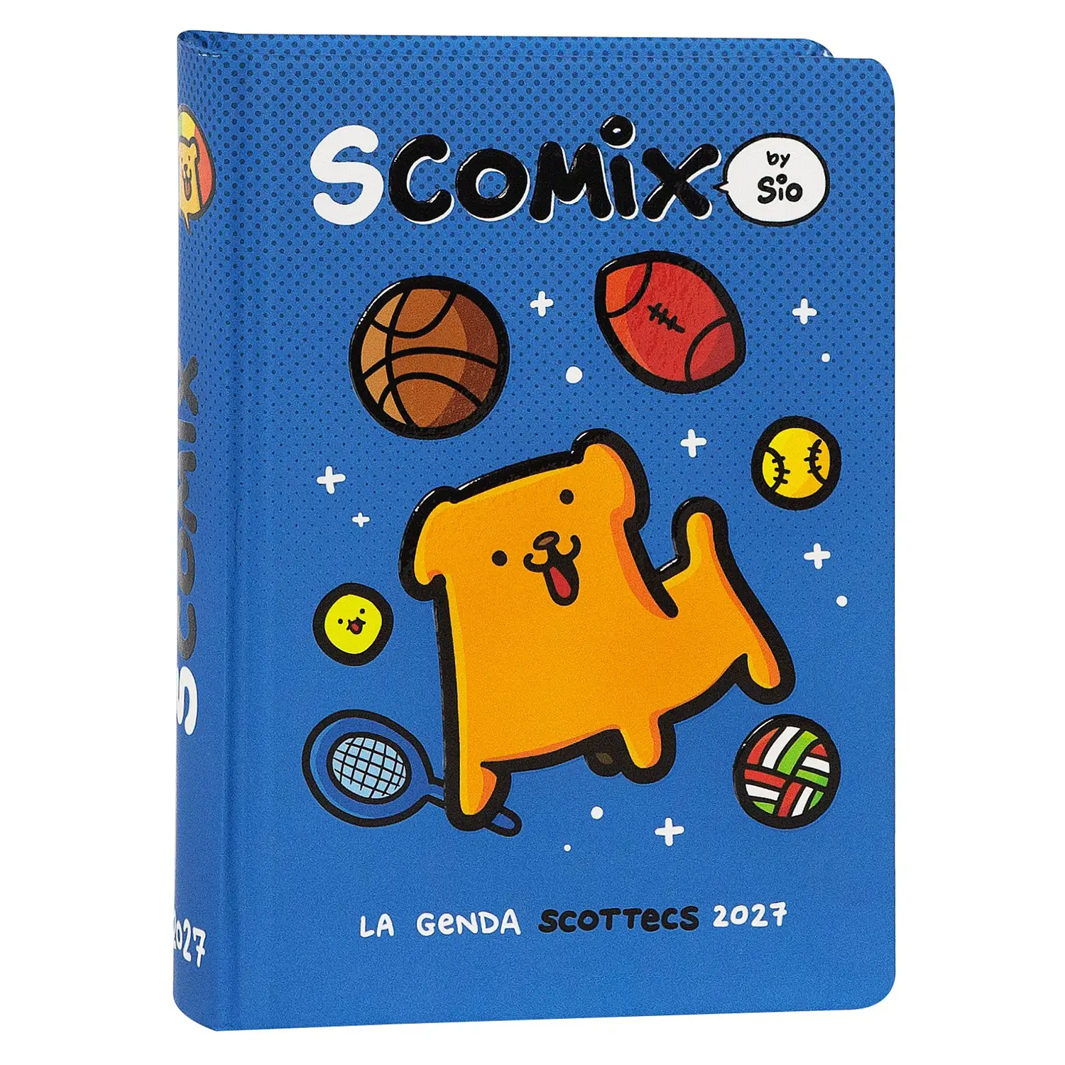 Scomix by Sio Diario Agenda 16 Mesi Medium Blu 12x16,5 cm - diari