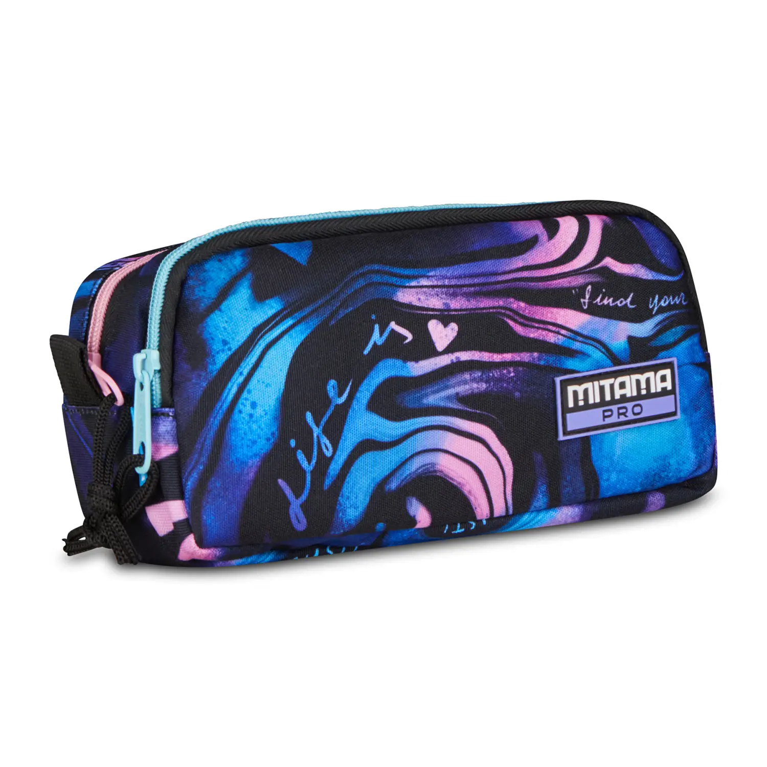 Bustina Mitama Pro Shinycrew 2 Zip Astuccio Scuola - bauletti tombolini bustine