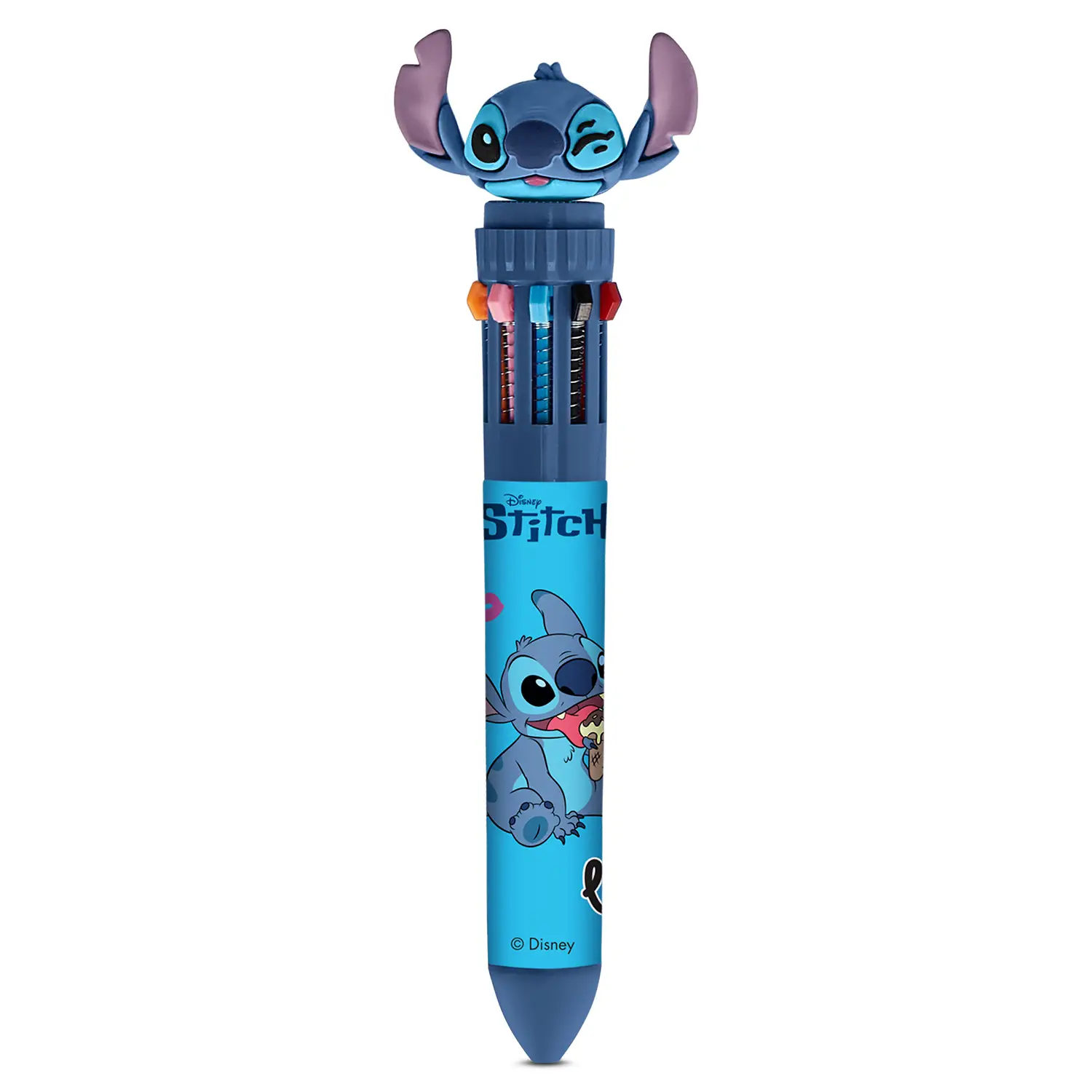 Penna Multicolor Stitch 10 Colori con Topper - cancelleria