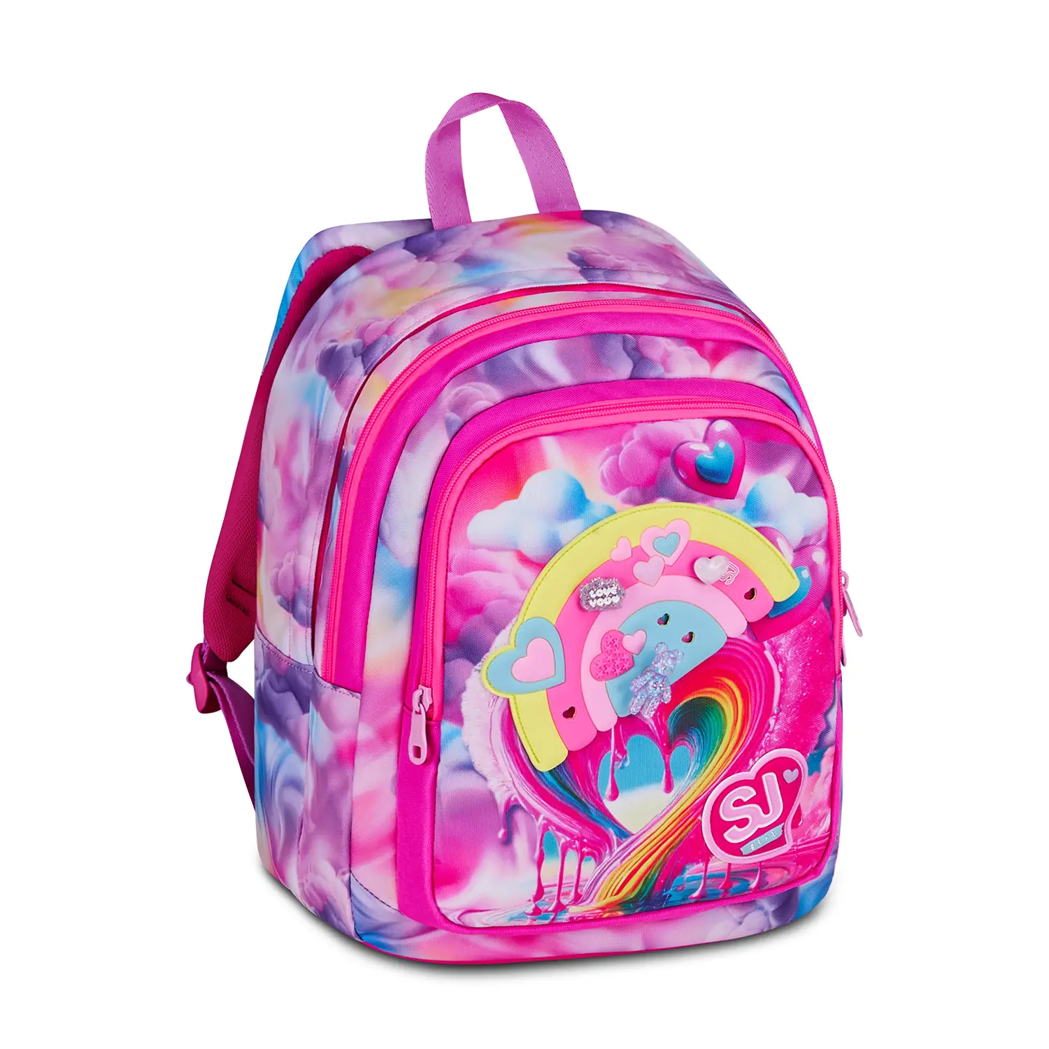 Zaino Scuola SJ Gang Joyful Pins Girl Advanced 29 Litri - zaini scuola