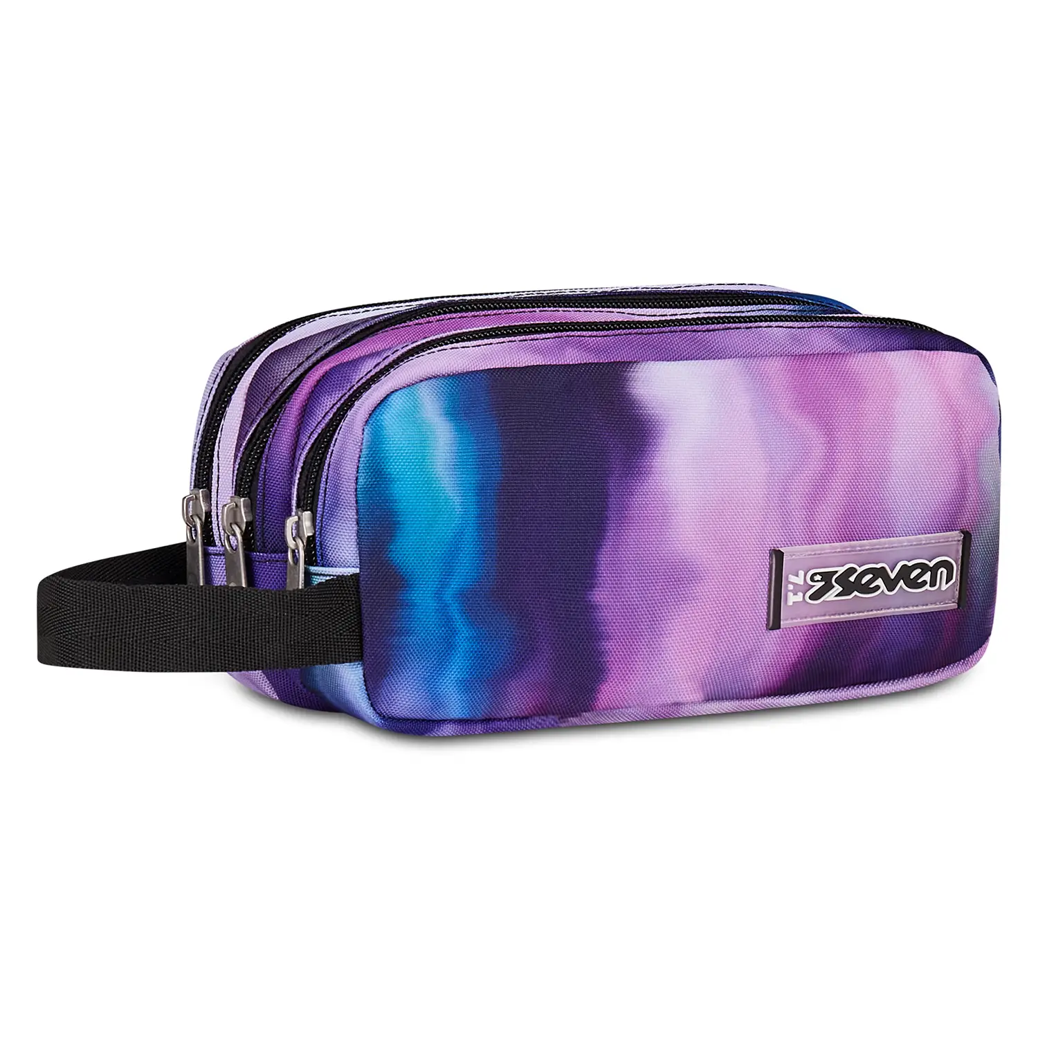 Astuccio 3 Zip Seven Freethink Girl Iris Scuola - bauletti tombolini bustine