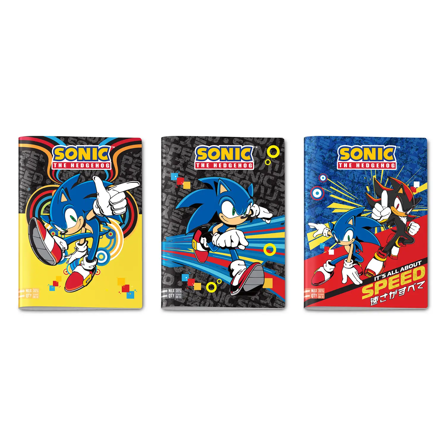 Sonic The Hedgehog Quaderno A4 Maxi 96/100 Rigatura a - Cancelleria varia