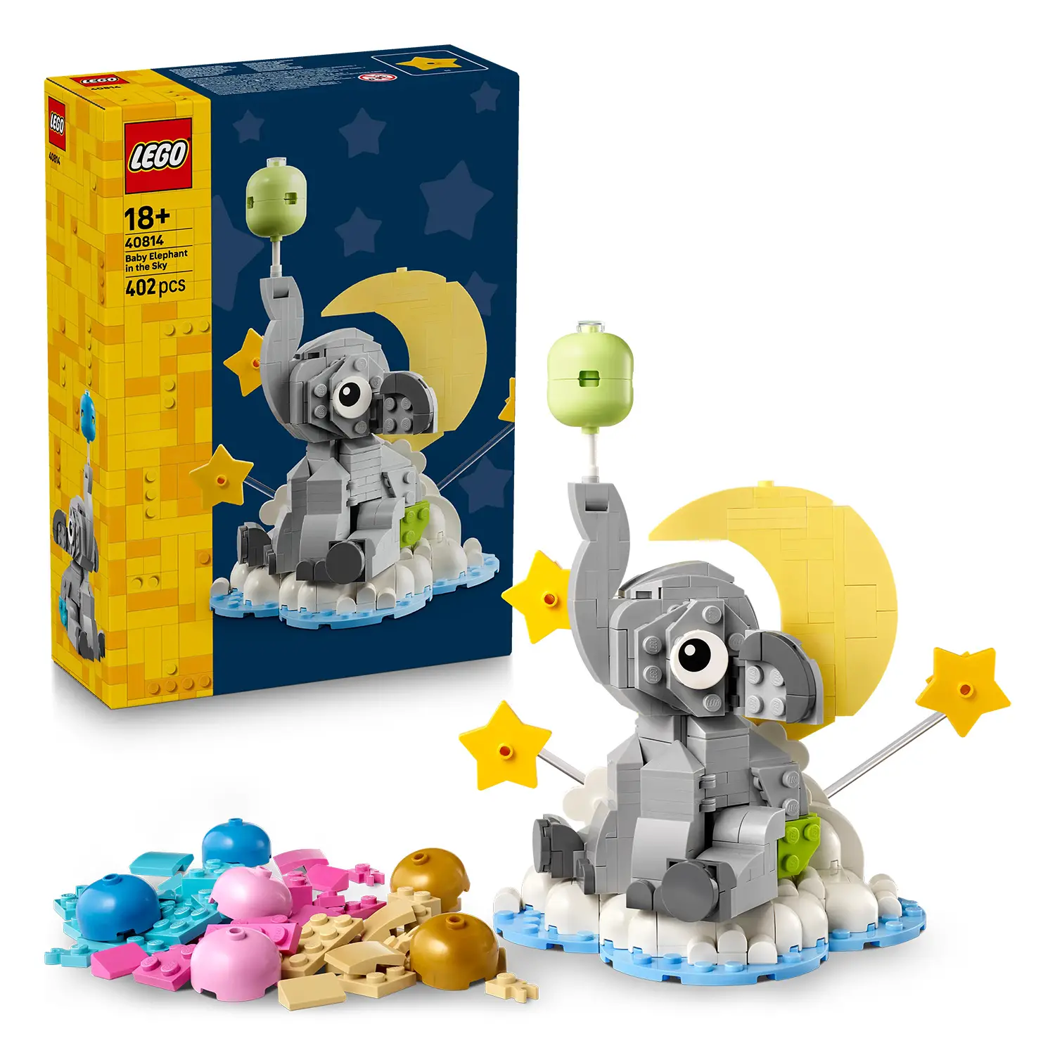 LEGO 40814 Elefantino tra le Stelle Decorazione Bebè - lego