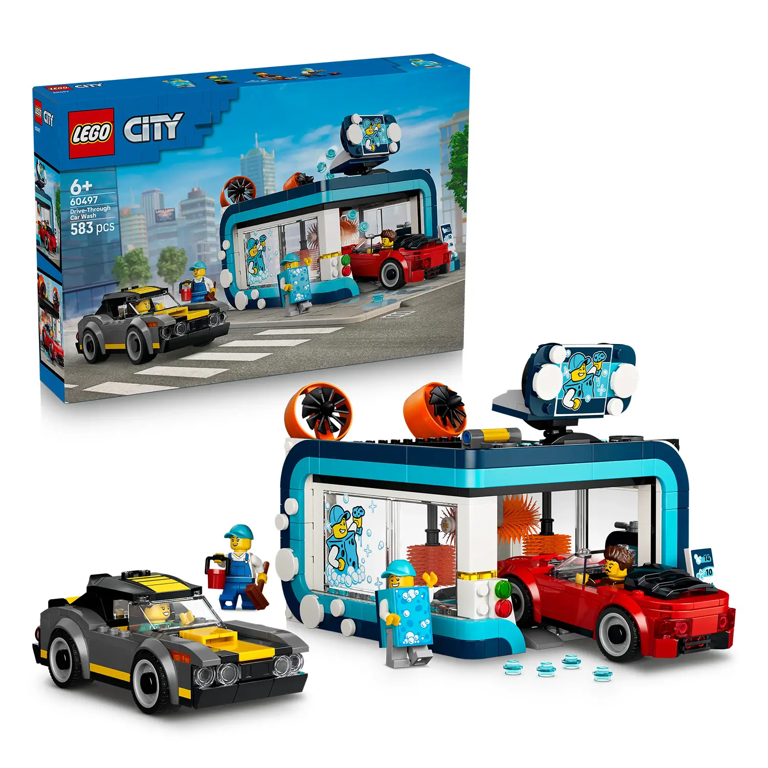 LEGO City Autolavaggio Drive-In 60497 con 2 Auto - lego