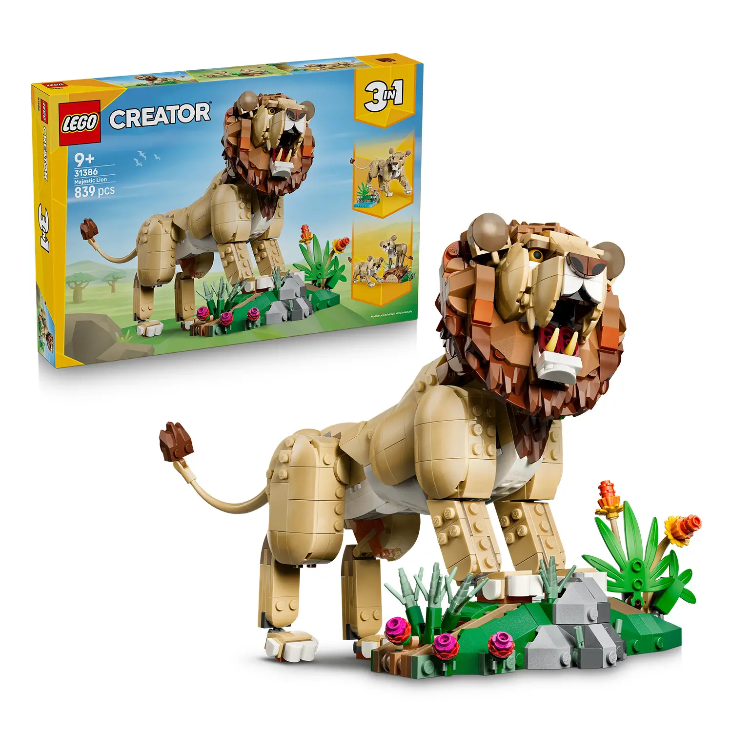 LEGO Creator 3 in 1 Animali Selvatici: Leone Maestoso 31386 - lego