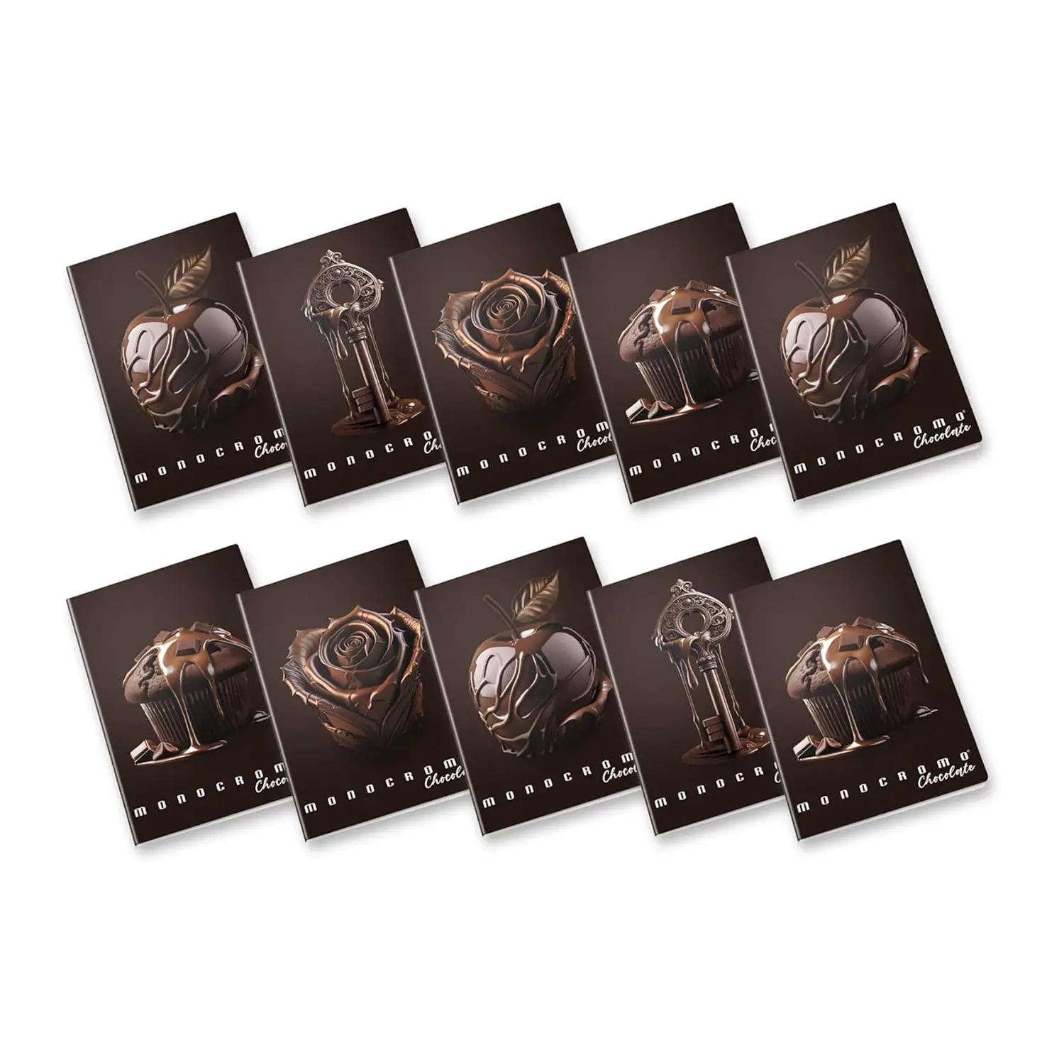 Quaderno Maxi Pigna Monocromo Chocolate - 72 Pagine - Rigatura 1 Rigo - Cancelleria varia