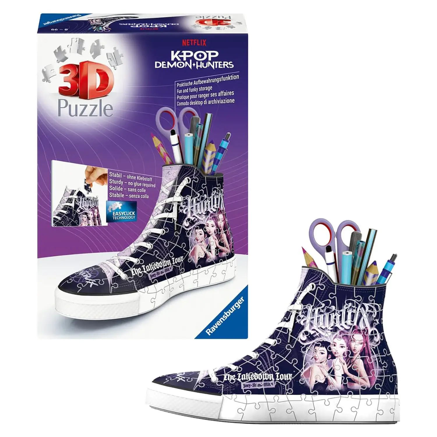 Puzzle 3D Portapenne Sneaker K Pop Demon Hunters - puzzle 3d