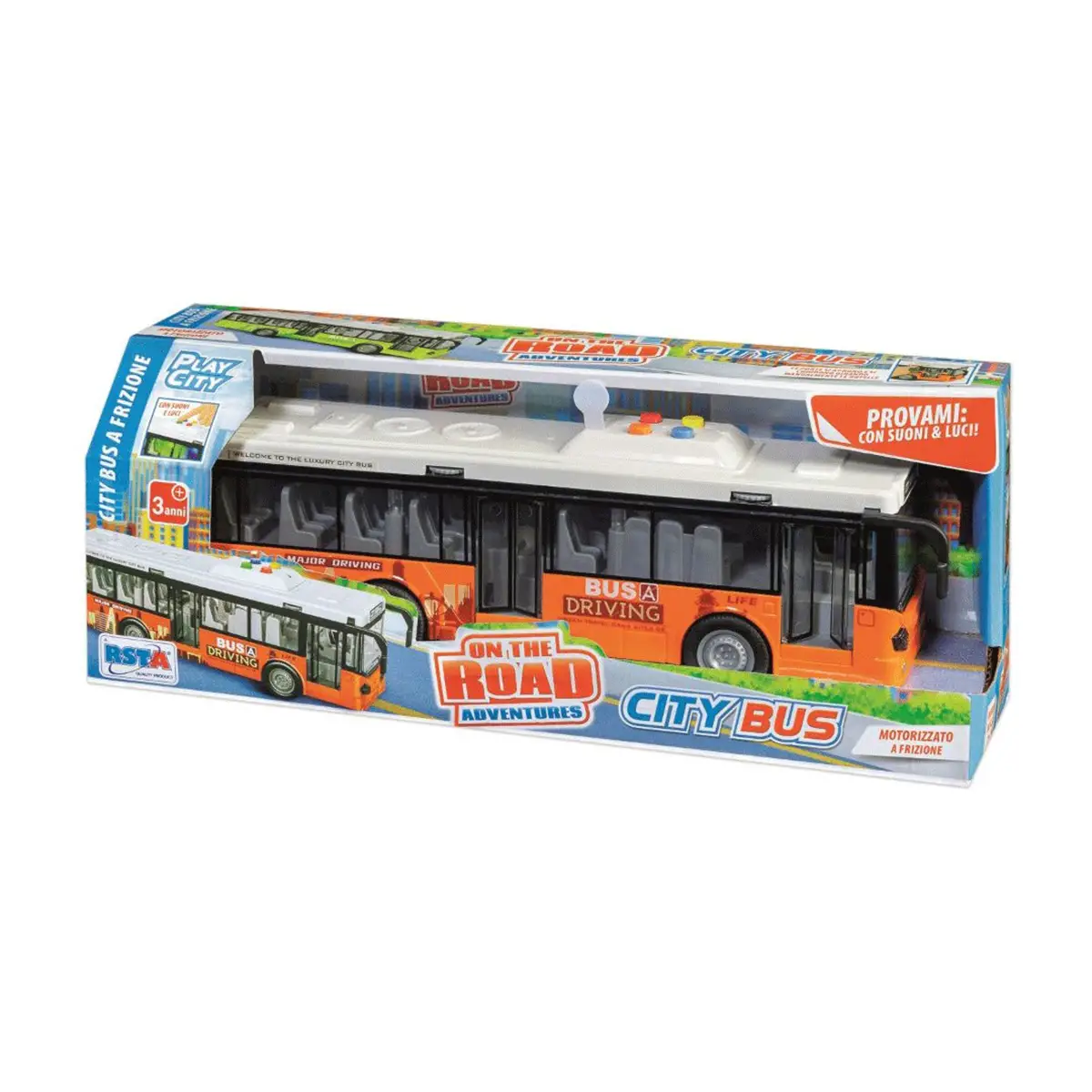City Bus Frizione Con Luci E Suoni - modellini
