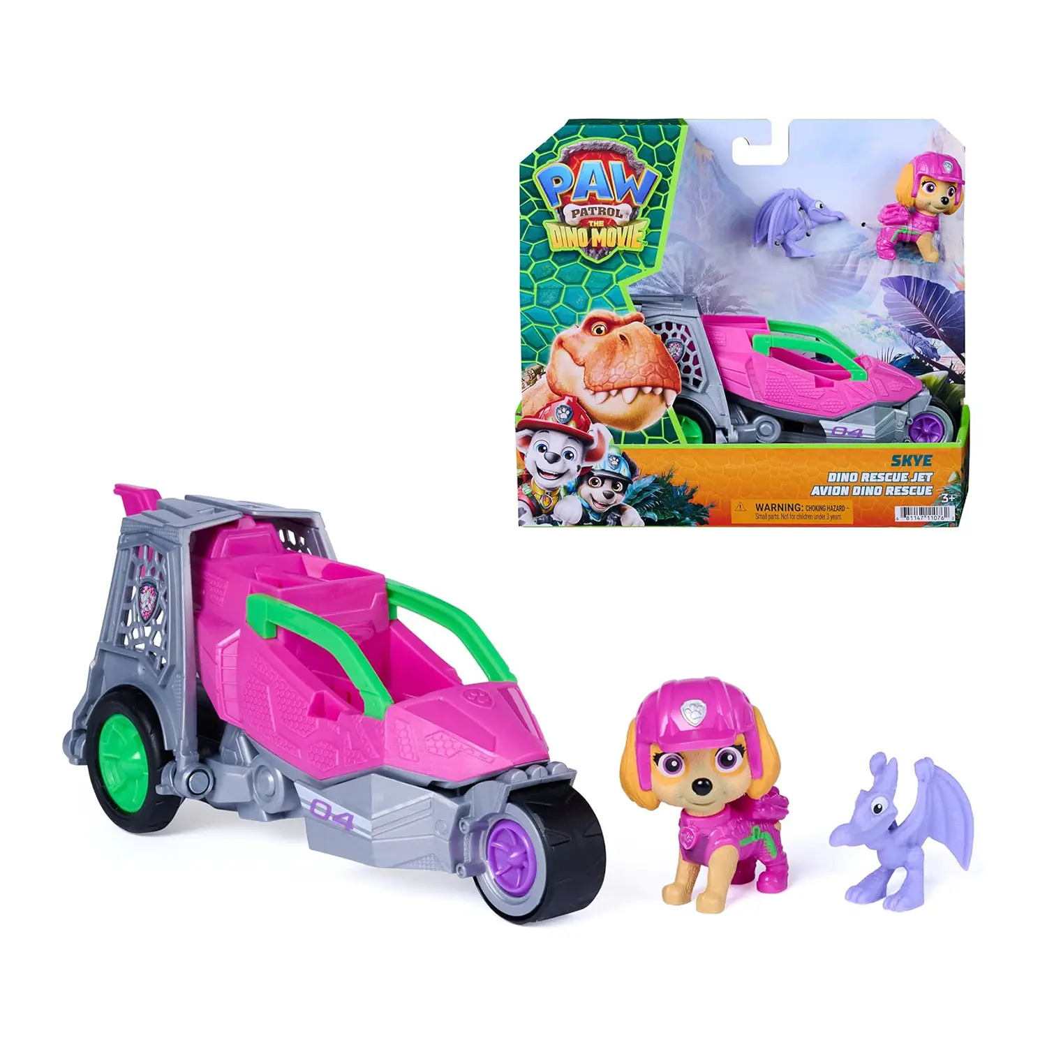 Paw Patrol Dino Movie Veicolo Skye - action figures ed accessori