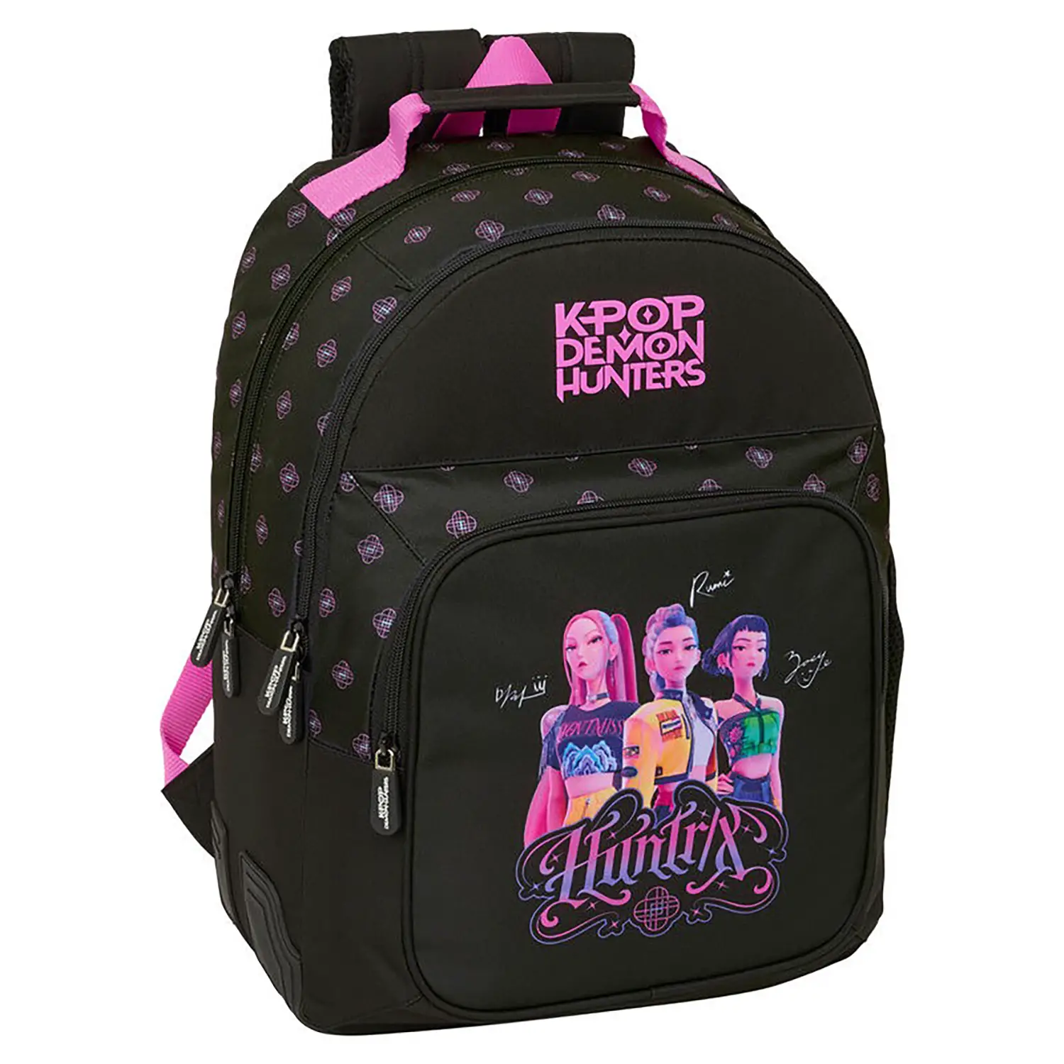 K Pop Demon Hunters Negra Zaino Doppio Scomparto - zaini scuola