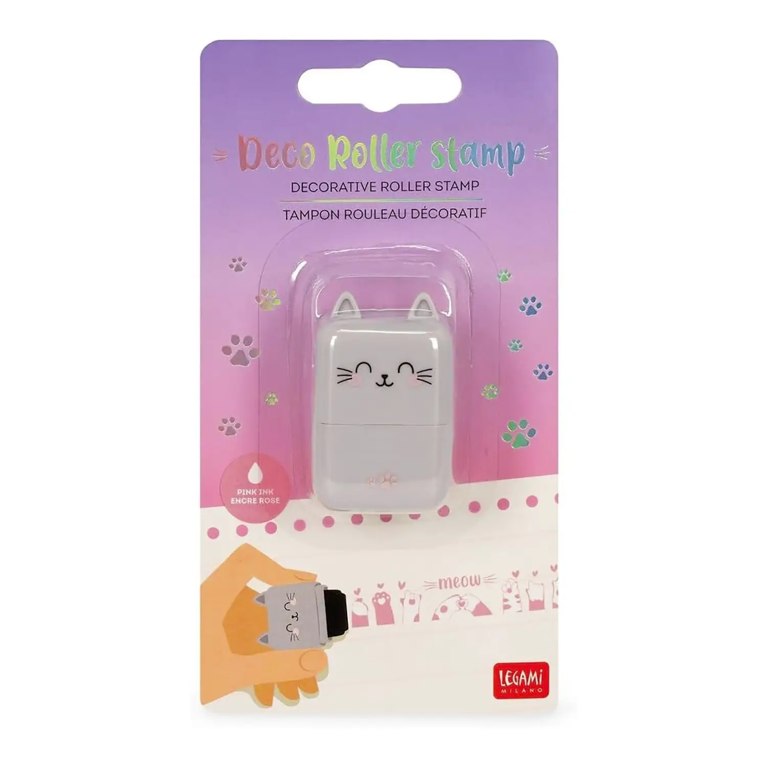 Legami - Deco Roller Stamp Timbro Decorativo A Rullo Gattino - legami