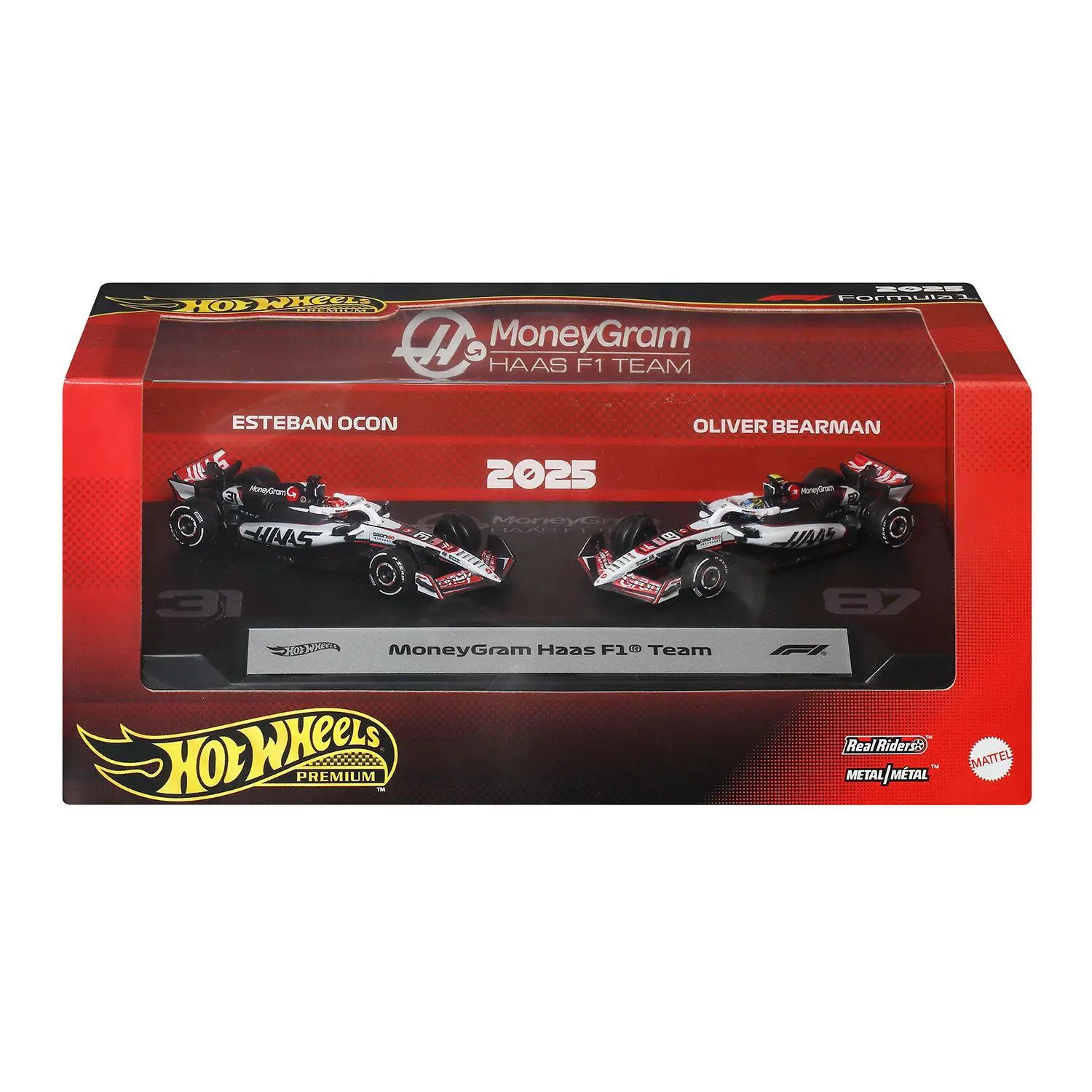 Hot Wheels Premium Haas F1 2-Pack JMM97 - modellini