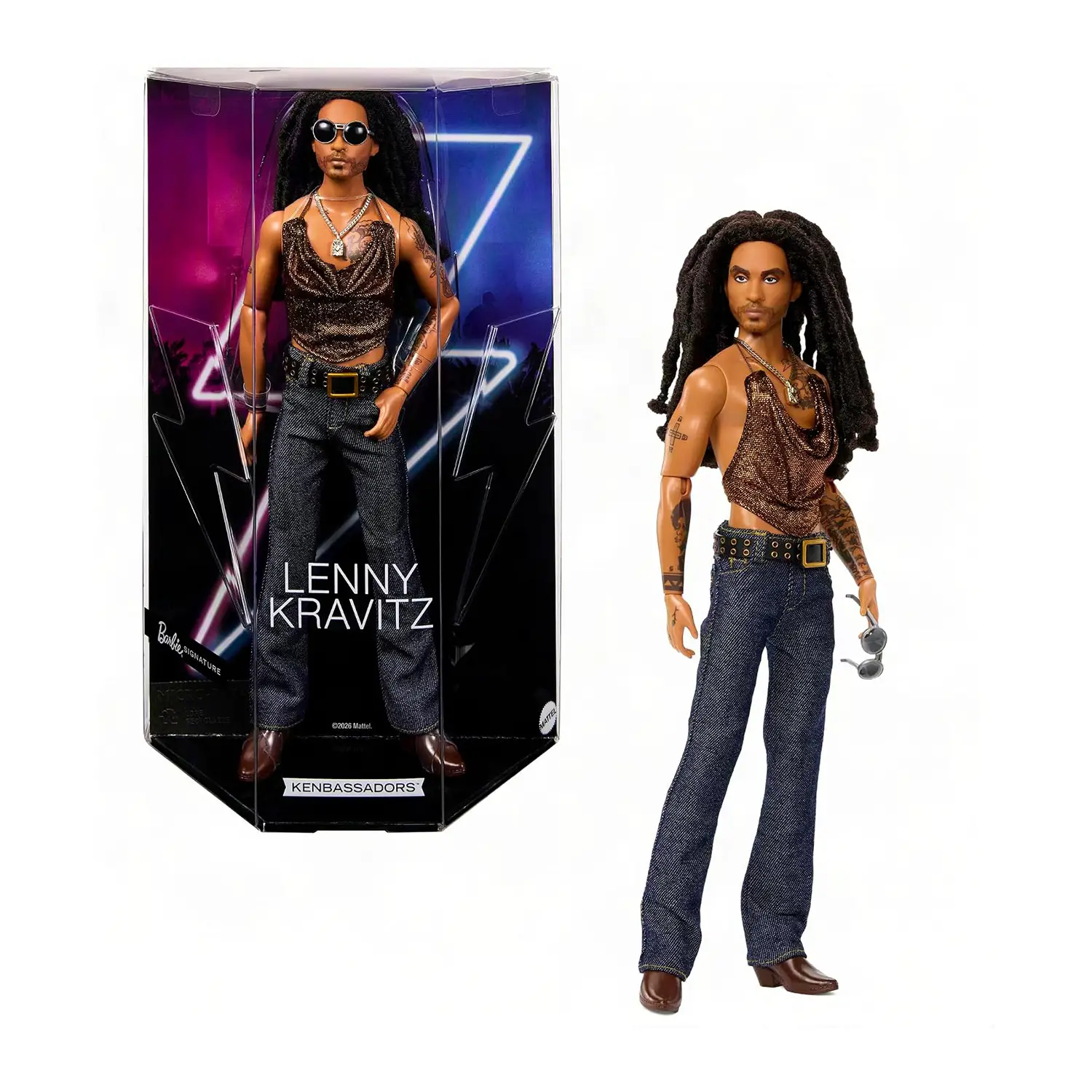 Barbie Signature Lenny Kravitz, Bambola da Collezione Mattel JBJ43 - collezionabili bambina