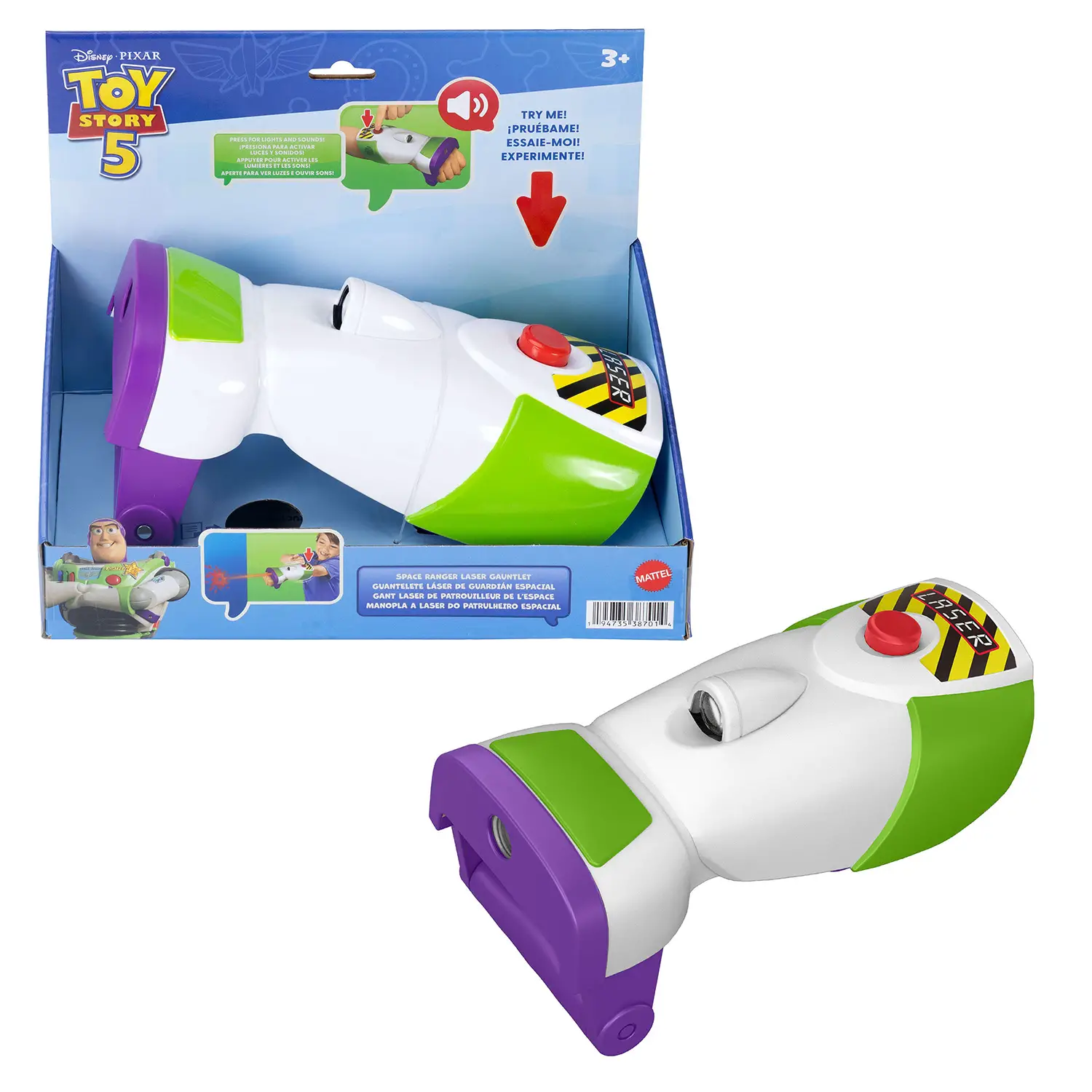 Toy Story 5 Guanto Laser Space Ranger JMW39 - action figures ed accessori