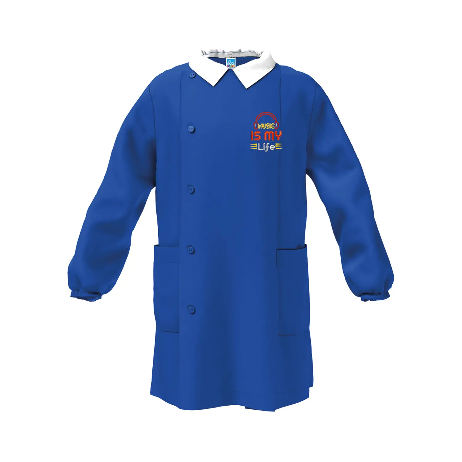 Grembiule Bambino Scuola Music Blu 10 Anni - grembiuli scolastici