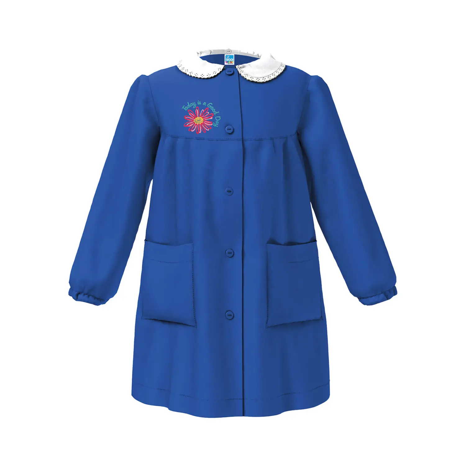 Grembiule Bambina Scuola Fiore Blu 10 Anni - grembiuli scolastici