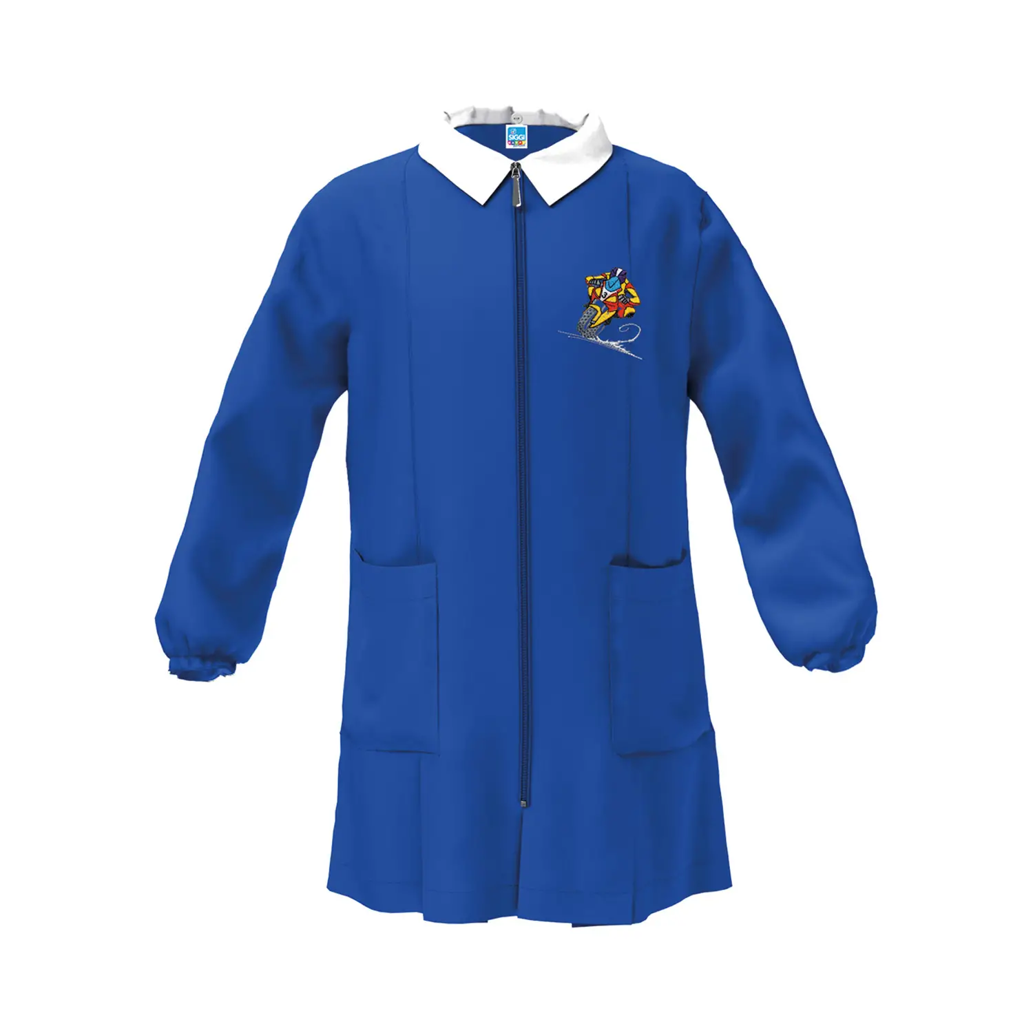 Grembiule Bambino Scuola Zip Game Blu 10 Anni - grembiuli scolastici
