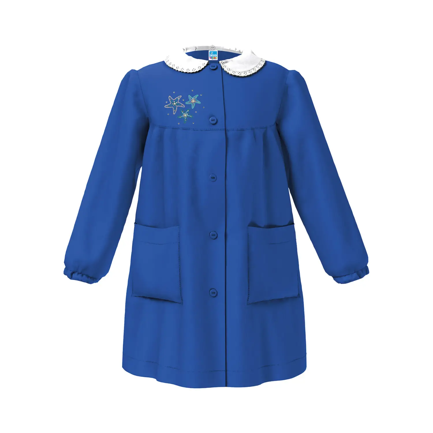Grembiule Bambina Scuola Stelle Marine Blu 8 Anni - grembiuli scolastici