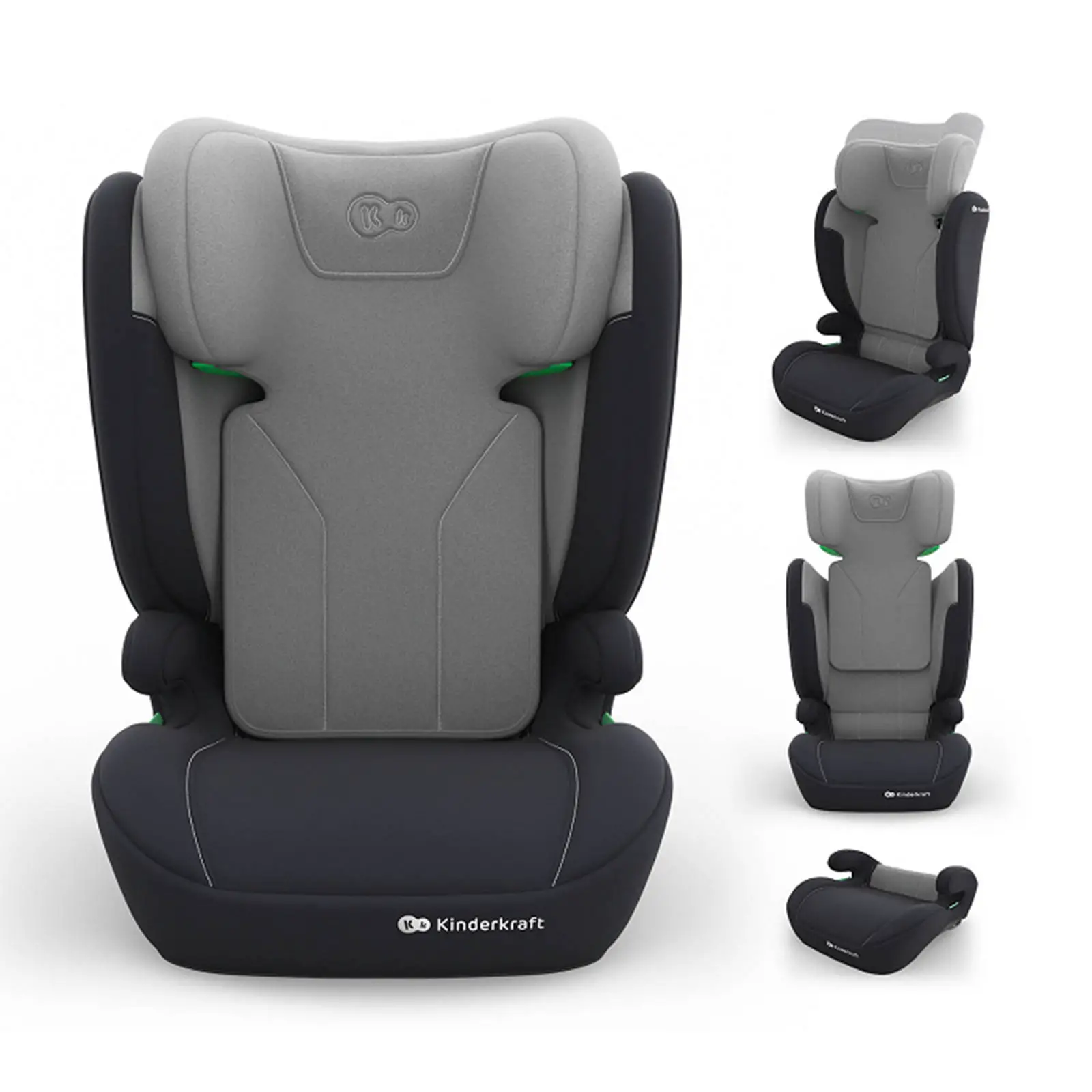 Seggiolino Auto Kinderkraft I-spark 2 Plus I-size Grey 100-150cm - bambini 100-150 cm (4-12 anni)