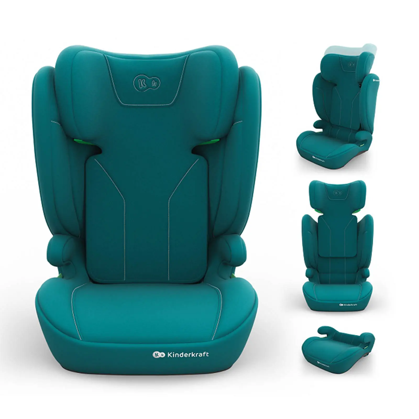 Seggiolino Auto Kinderkraft I-spark 2 Plus I-size Green 100-150cm - bambini 100-150 cm (4-12 anni)