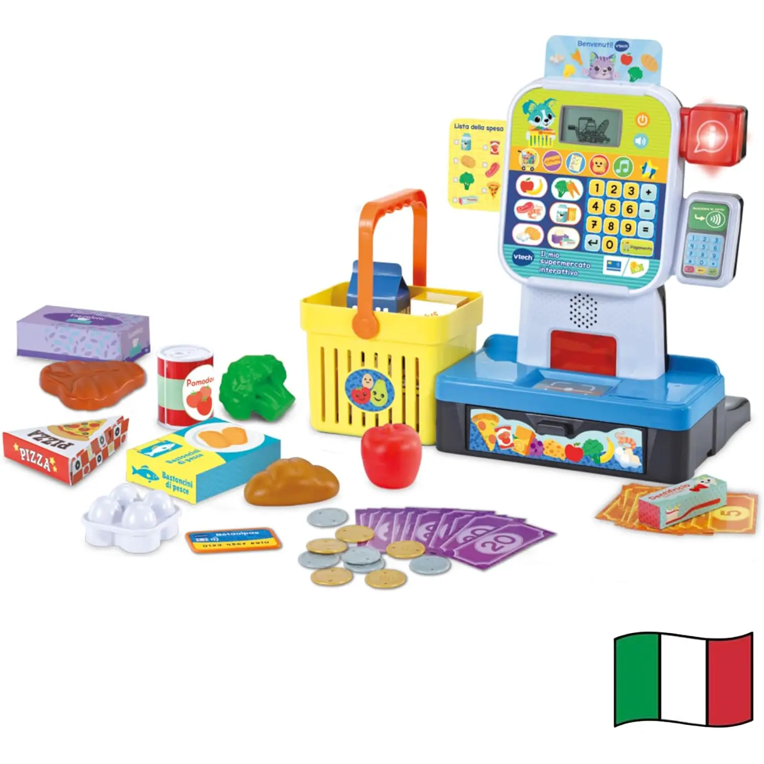 VTech Il Mio Supermercato Interattivo Cassa Giocattolo Italiano 3-7 Anni - Primi giochi