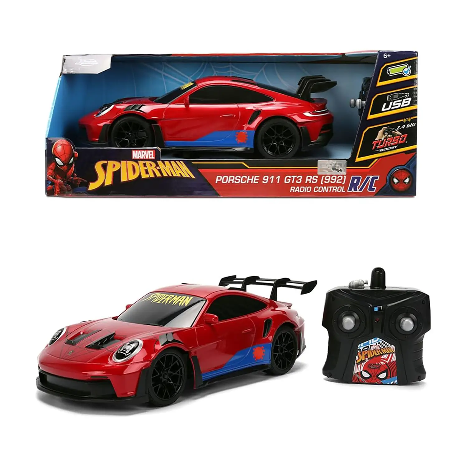 Spiderman Porsche 911 Radiocomandata Scala 1:16 - radiocomandi