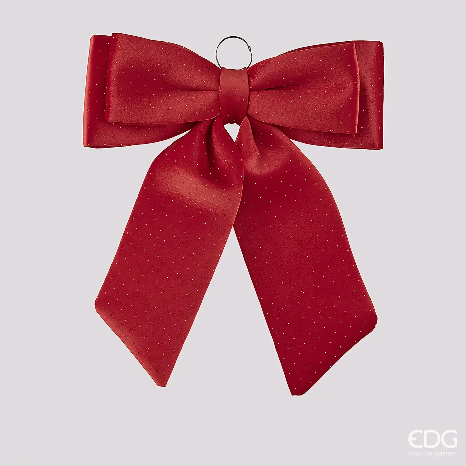 EDG Fiocco Velluto Rosso Natale 60x50 cm Maxi - addobbi albero