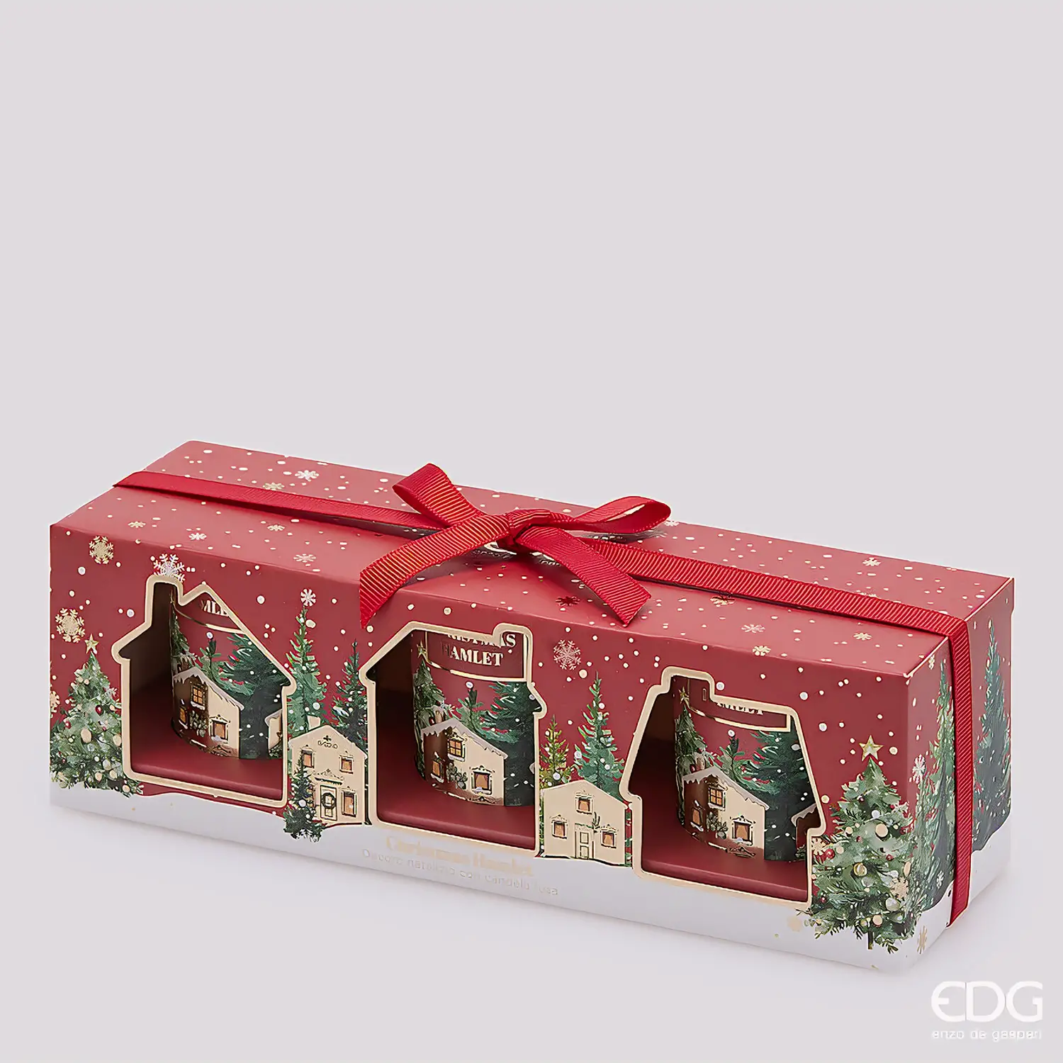 Set 3 Candele EDG Honeyed Apple Cider H 6 cm - addobbi casa