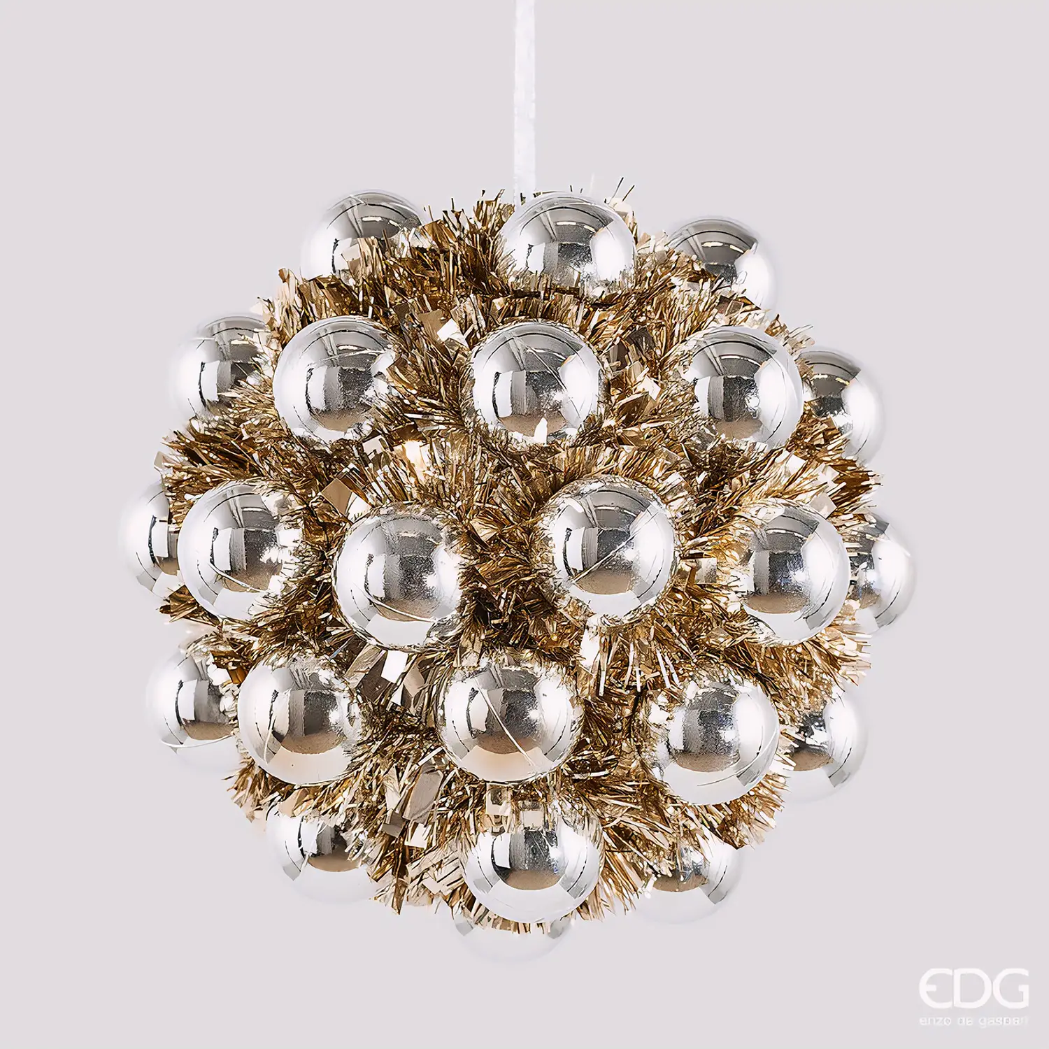 Palla di Natale con Palline Champagne EDG Ø 20 cm - addobbi albero