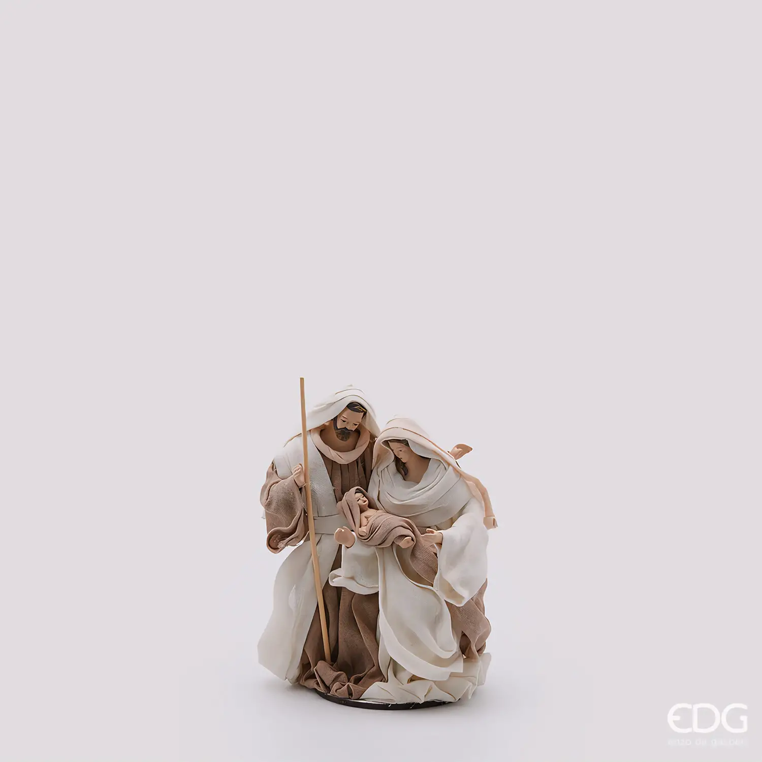 EDG Natività Lord con Base H17 cm Nocciola - presepi