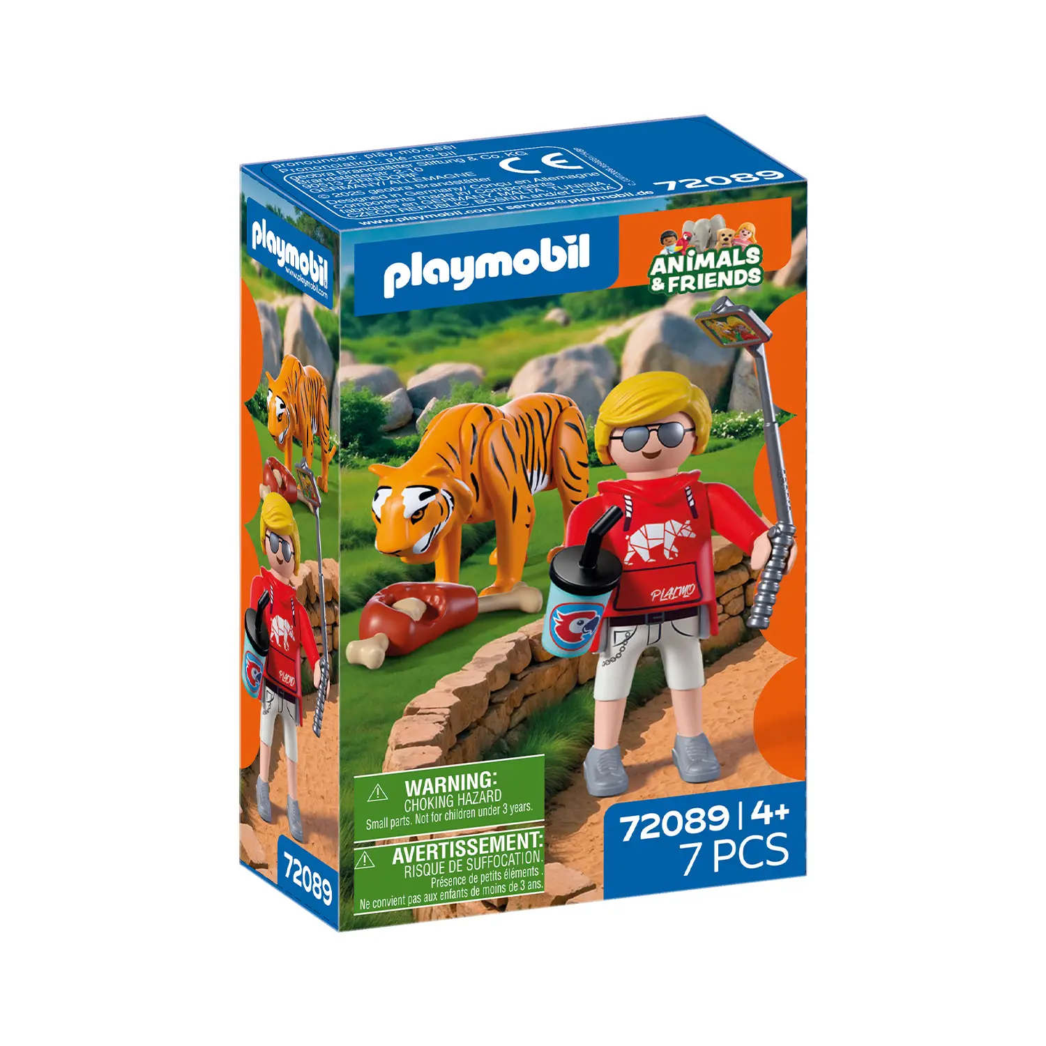 Playmobil 72089 Zoo Tigre e Visitatore con Accessori - playmobil