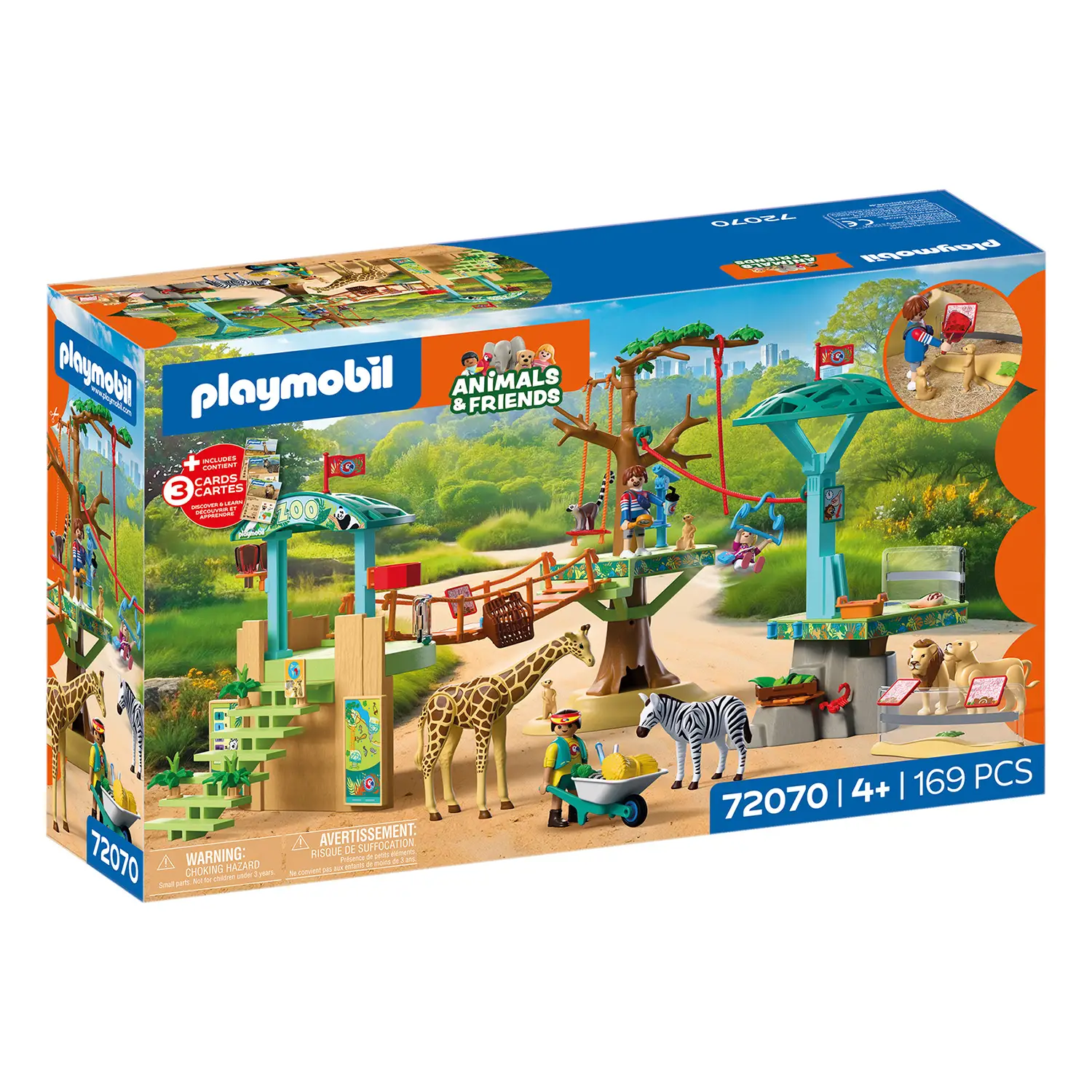 Playmobil 72070 Zoo Parco Avventura con Animali e 3 Personaggi - playmobil