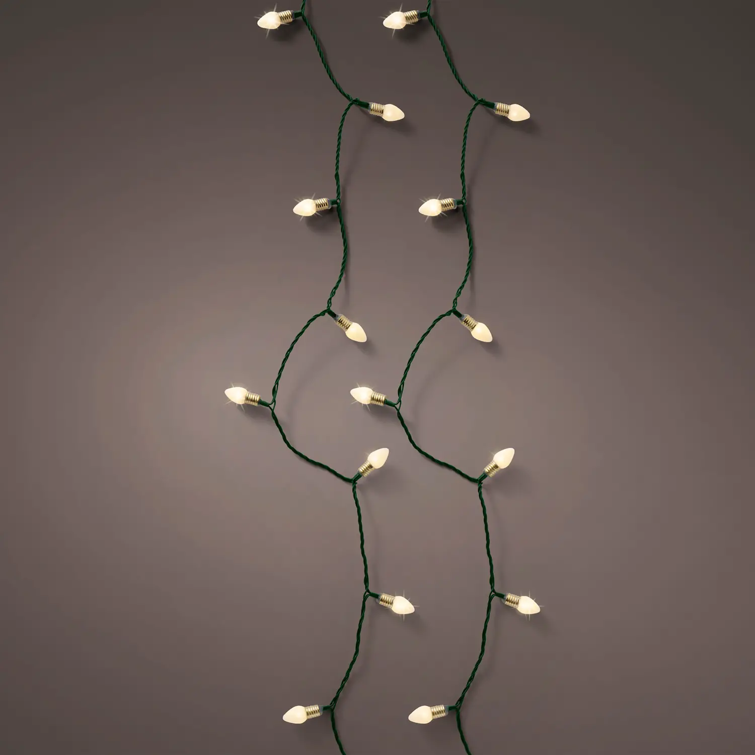 Luci di Natale LED Vintage 11,9 m Bianco Caldo 8 Funzioni - scene e villaggi