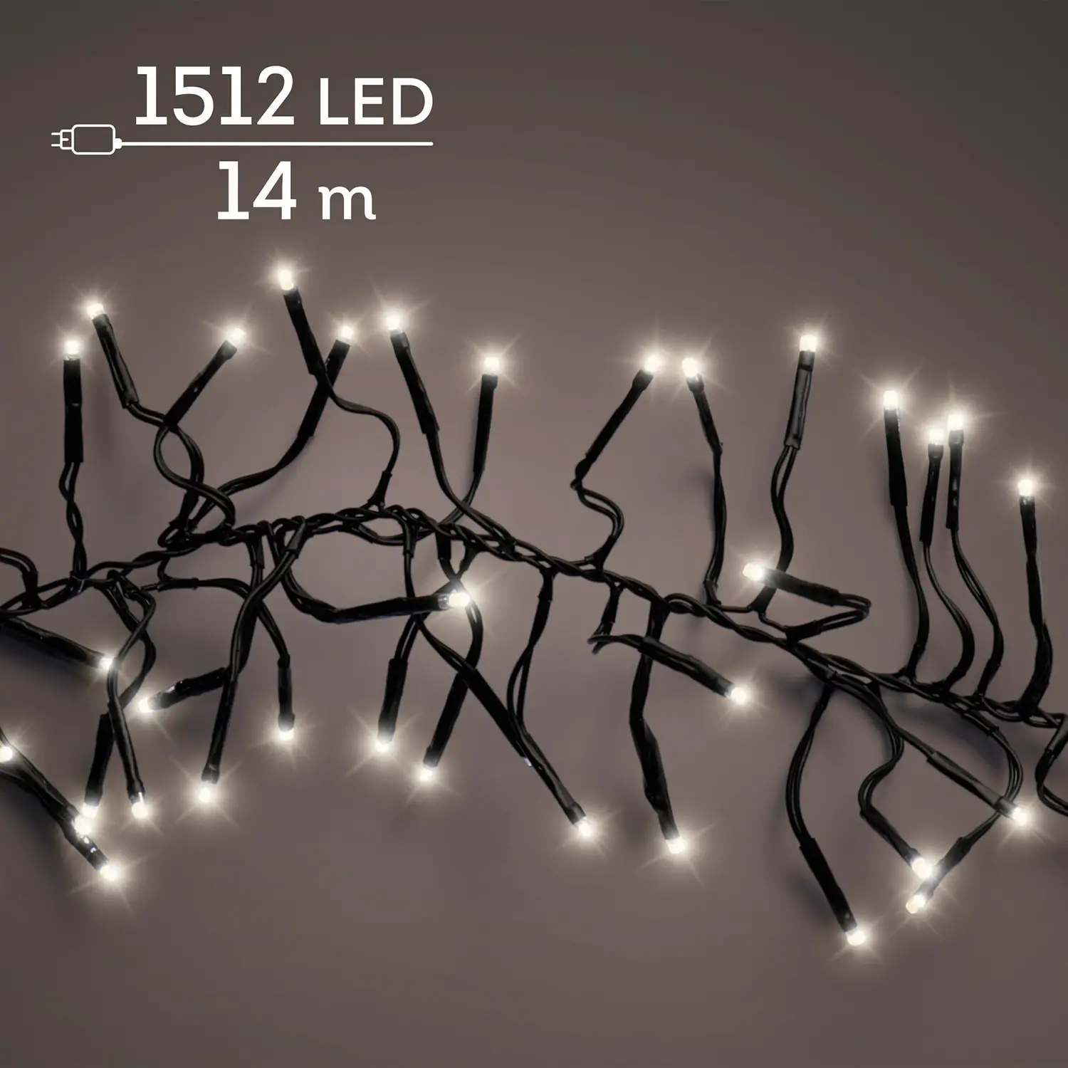 Lumineo Cluster 1512 LED 14 m Bianco Caldo Dimmer Timer - luci