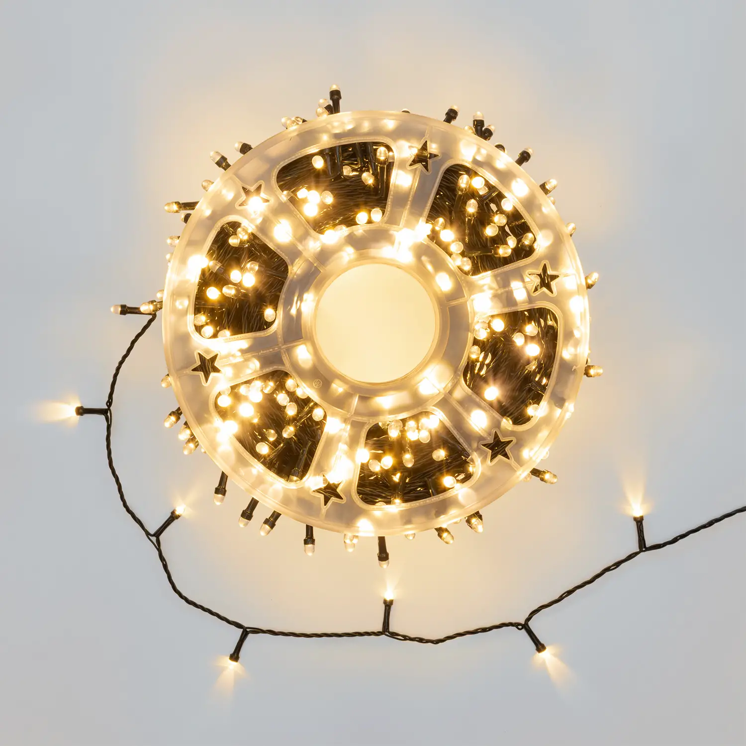 Catena Luminosa 100 m 1000 MaxiLED Bianco Caldo Ø7 mm - luci