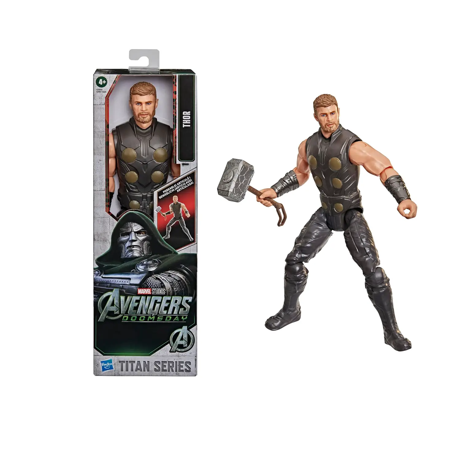 Avengers Doomsday Titan Hero Personaggio Articolato 30cm - Thor - action figures ed accessori