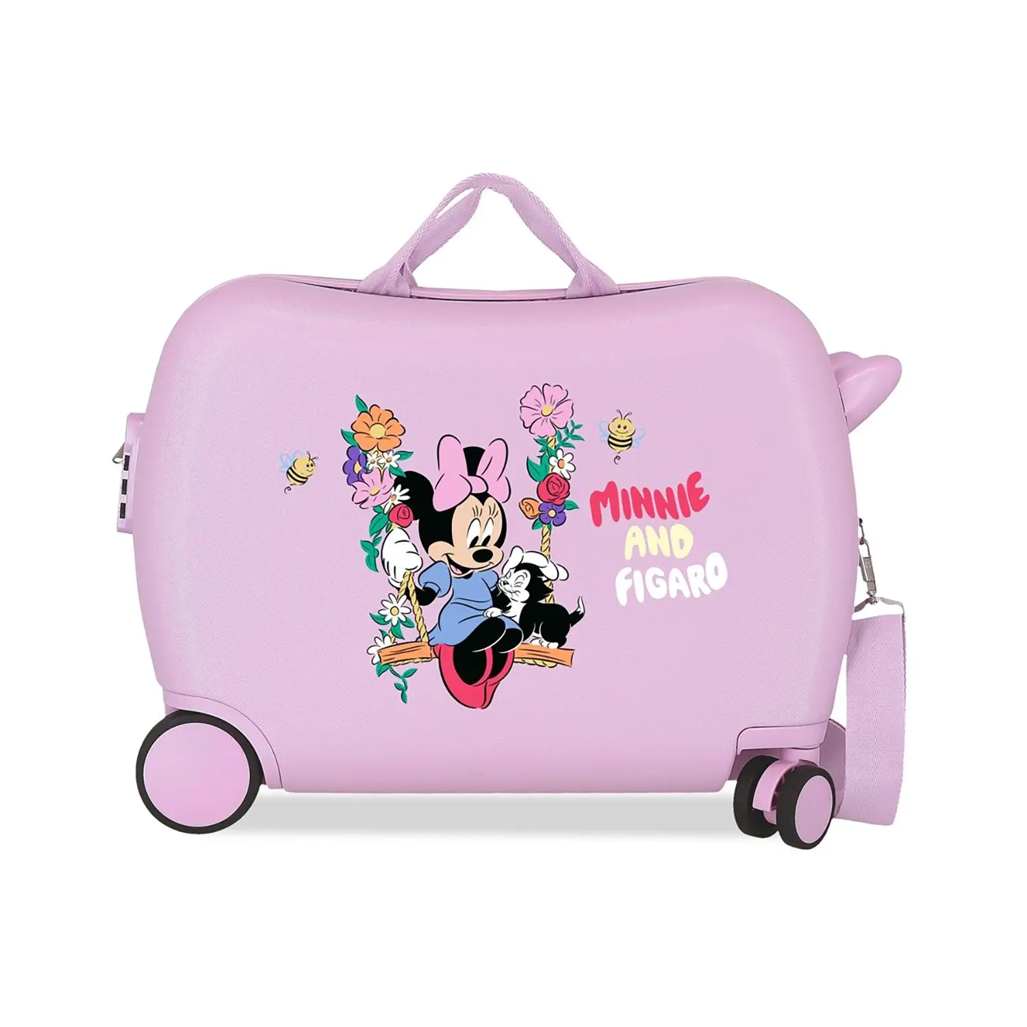 Valigia ABS 50 cm 4 ruote Minnie And Figaro Lilla Disney - valige e borse da viaggio