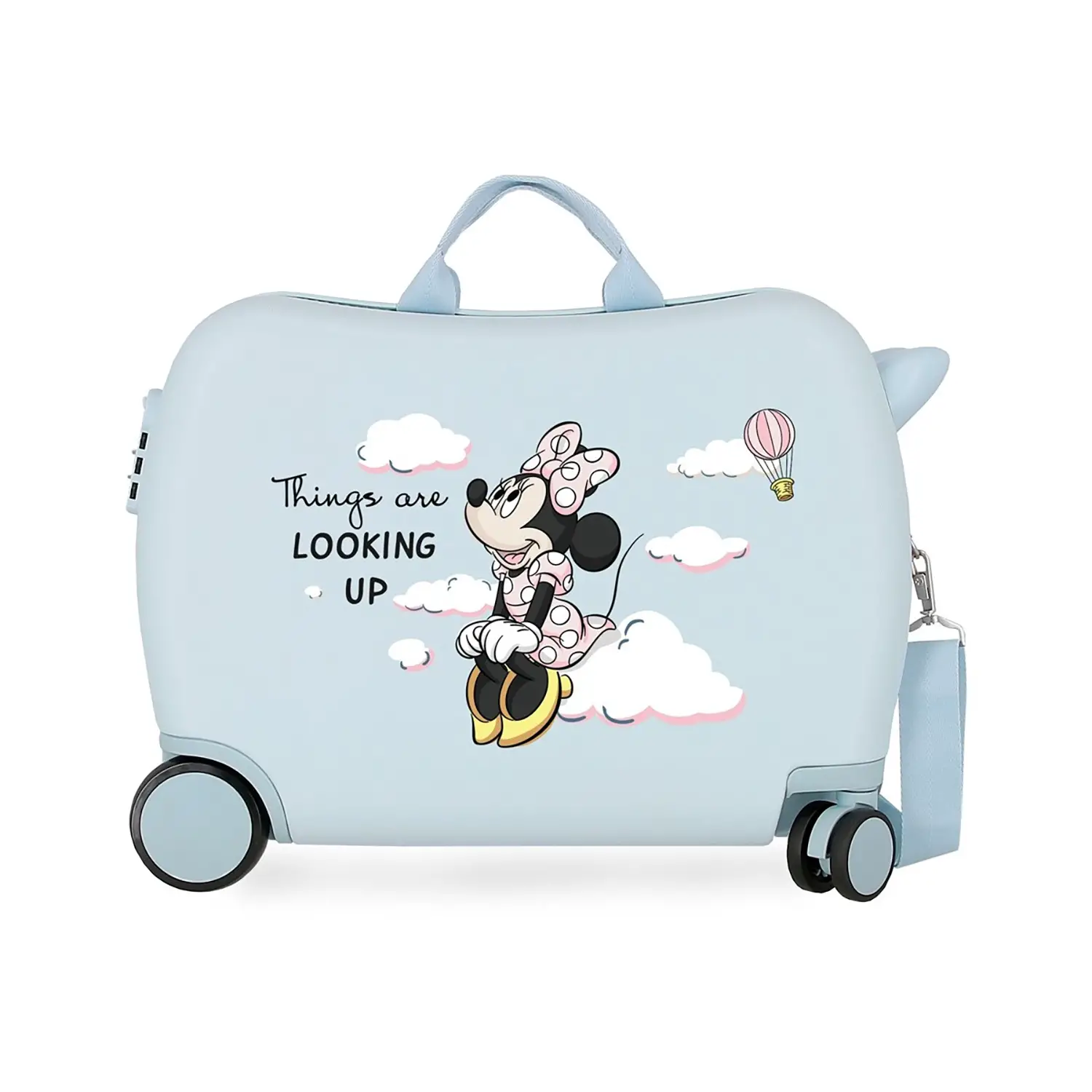 Valigia ABS 50 cm 4 ruote Minnie Things Are Looking Up Azzurro Disney - valige e borse da viaggio