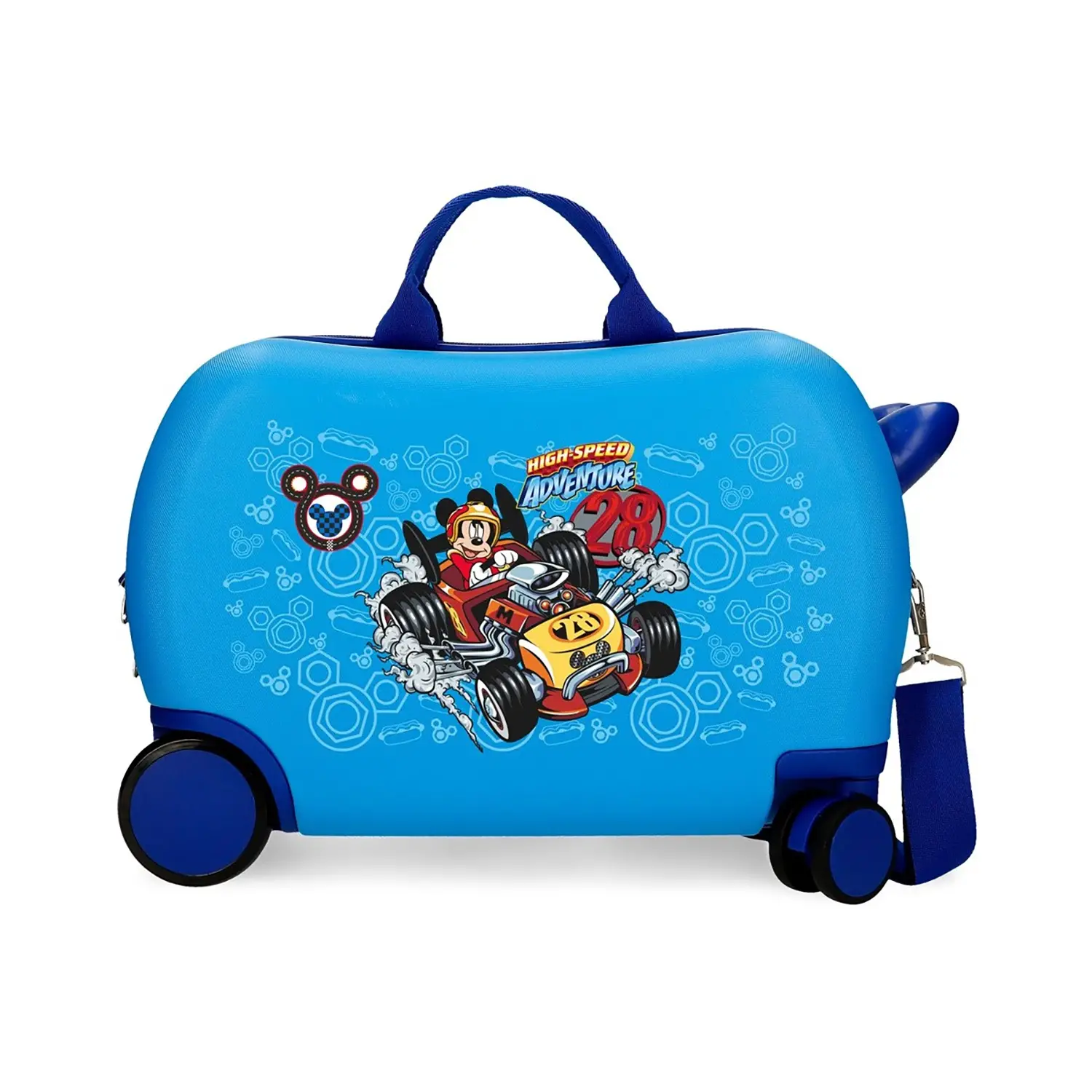 Valigia ABS 45 cm 4 ruote Mickey High Speed Blu Disney - valige e borse da viaggio