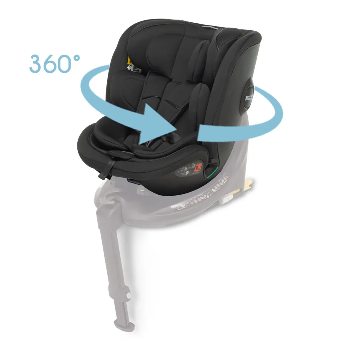 Foppapedretti seggiolino Auto Disk Grow i-Size Ebony - bambini 40-150 cm (0-12 anni)