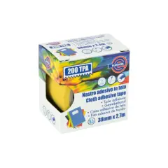 Nastro Telato Adesivo Giallo 38 mm x 2,75 m – Nastro Telato Resistente