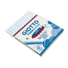 Pennarelli Turbo Maxi Giotto - 12 Pezzi • Rosso