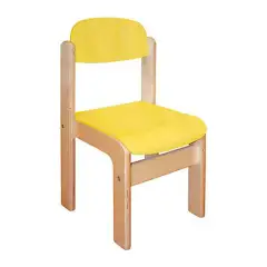 Sedia Infanzia Multistrato Giallo Seduta H 30m