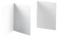 Cartoncini Augurali 4 Ante Bianco