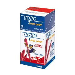 Penna a Sfera Tratto Uno Grip Fila Rosso