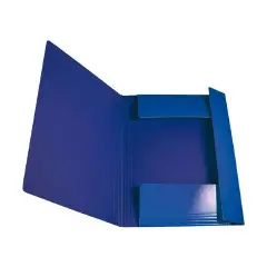 Cartella Presspan con Elastico Blu – 3 Lembi Precordonati