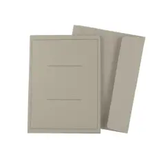 Cartella Pannosa 3 Lembi con Stampa 180gr Grigio