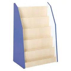 Libreria Quadro Blu per Scuola dell’Infanzia – Mobile Porta Libri con 5 Ripiani