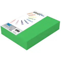 Risma Cartoncino Liscio-Ruvido A4 Giodikrea – Verde – 50 Fogli