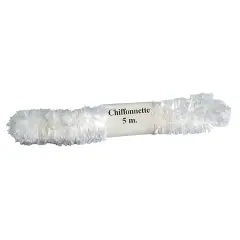 Nastro Chiffonnette Bianco – 6 cm x 5 m – Per Addobbi e Creatività